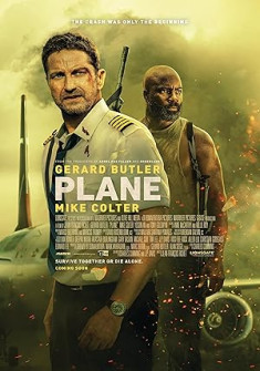 Plane Full Movie Watch Online - 2023 Action, Adventure, Thriller Film Poster