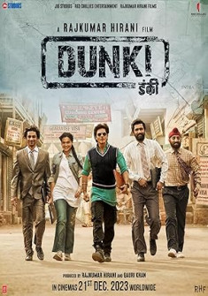 Dunki Full Movie Watch Online - 2023 Action, Adventure, Comedy Film Poster